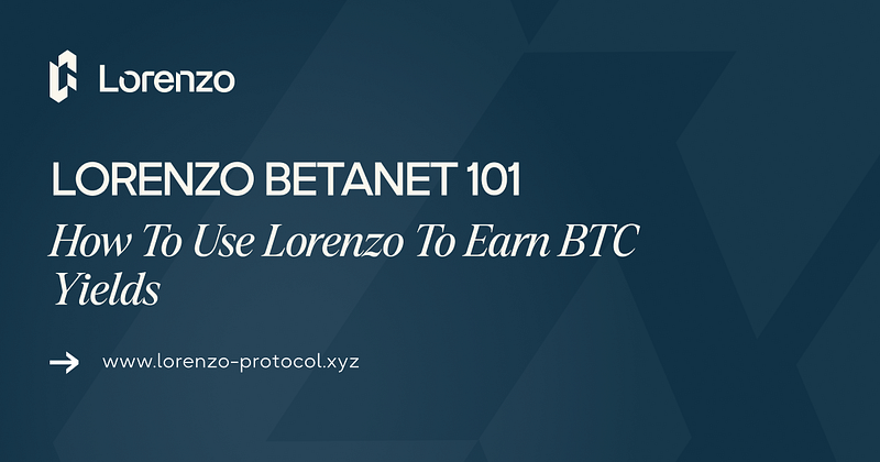 Lorenzo Betanet 101: How To Use Lorenzo