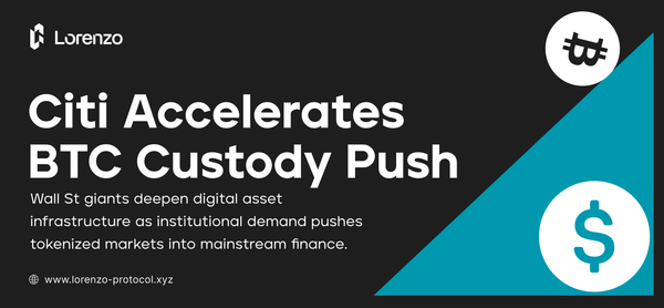 Citi Accelerates Bitcoin Custody Push as Wall Street Deepens Crypto Integration